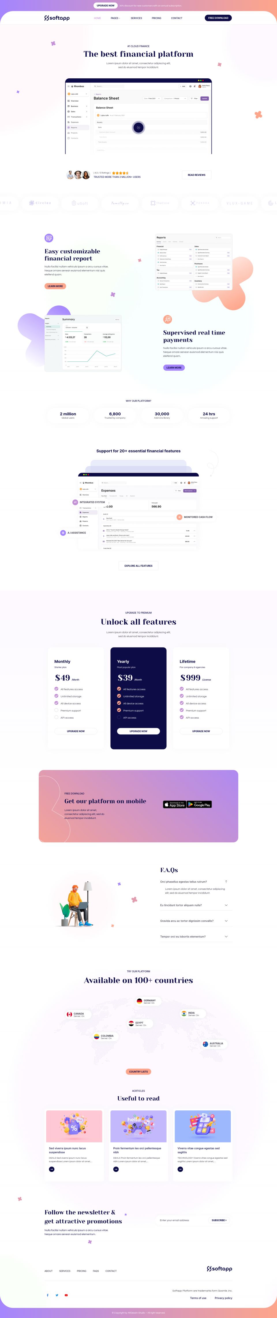 WordPress template ThemeForest Softapp