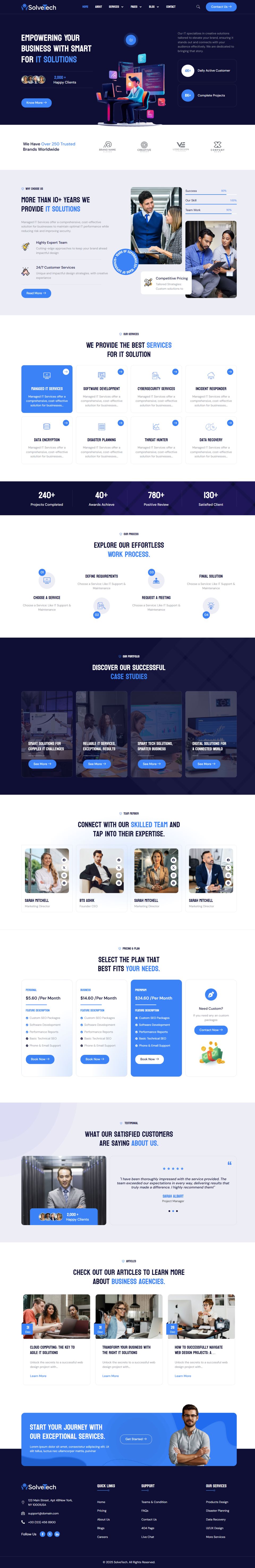 WordPress template ThemeForest SolveTech