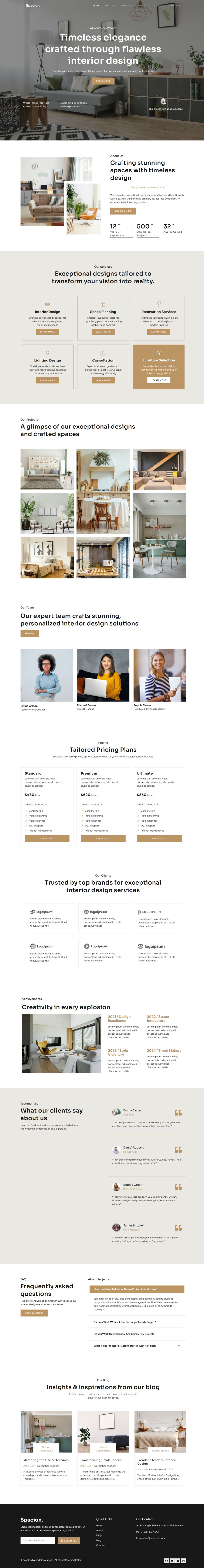 WordPress template ThemeForest Spacion