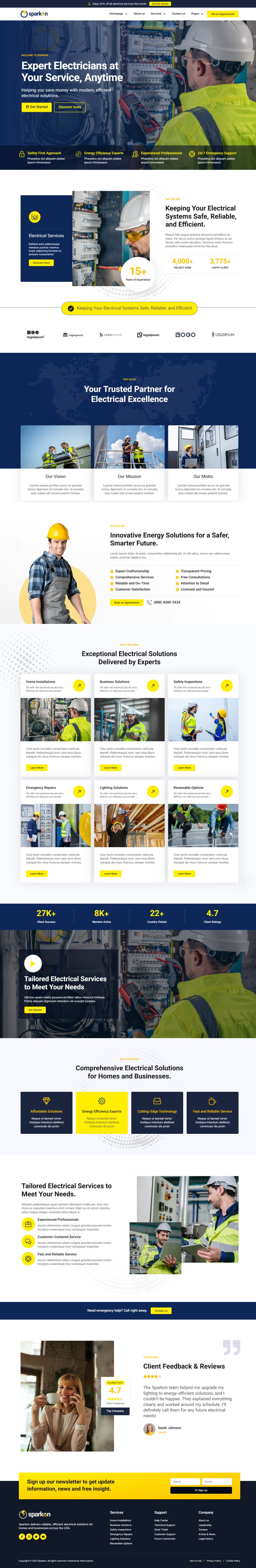 WordPress template ThemeForest Sparkon