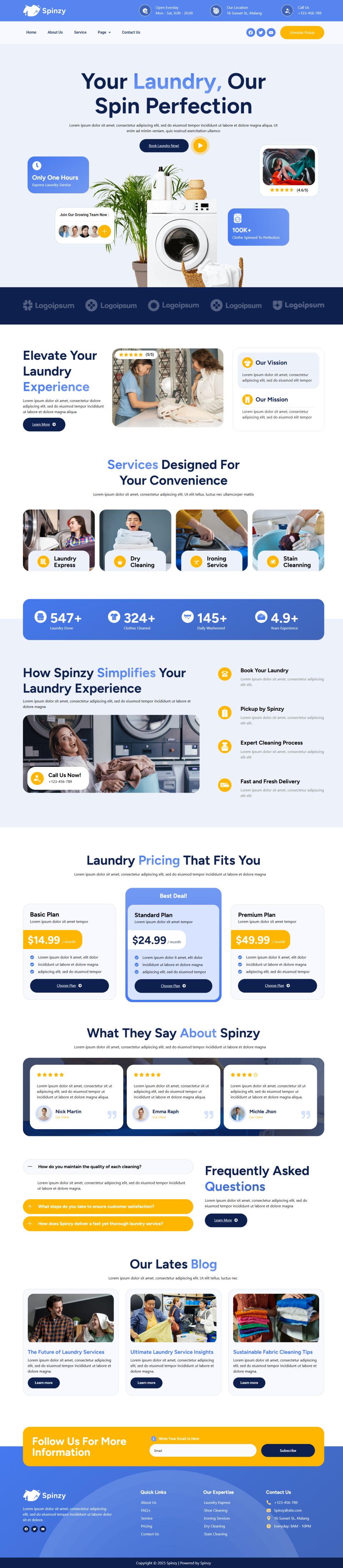 WordPress template ThemeForest Spinzy