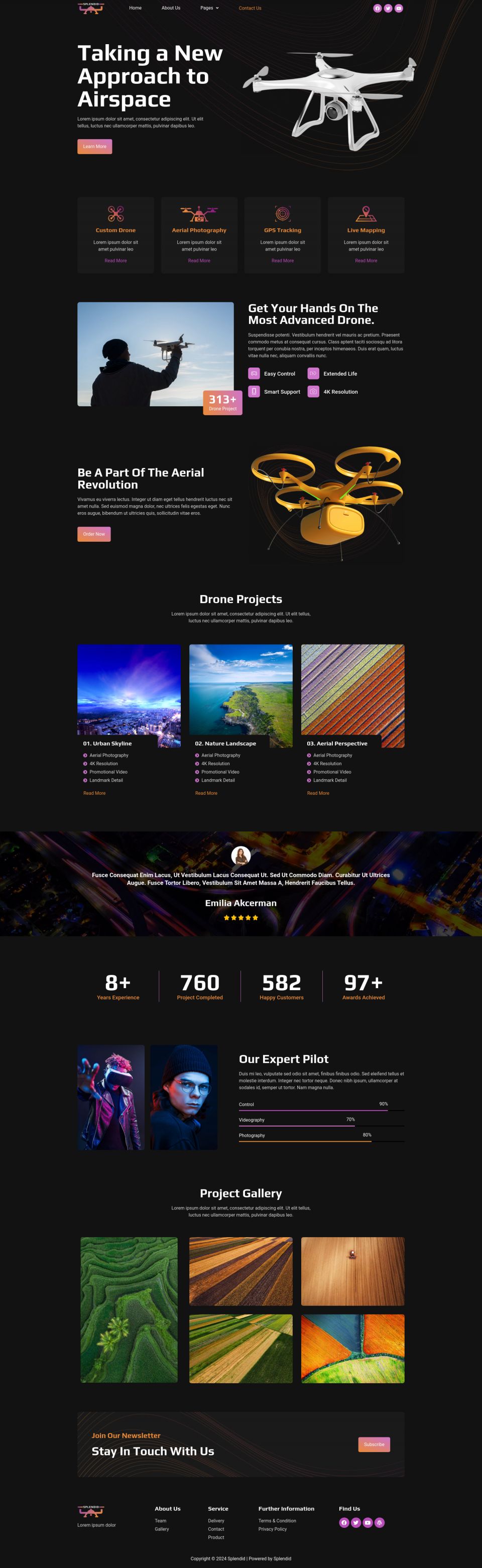 WordPress template ThemeForest Splendid