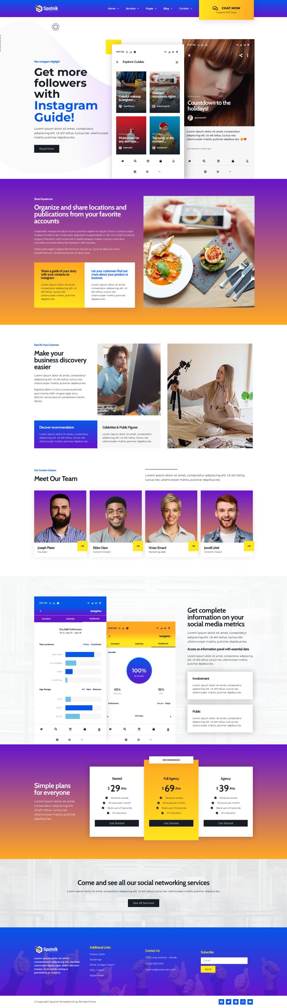 WordPress template ThemeForest Sputnik