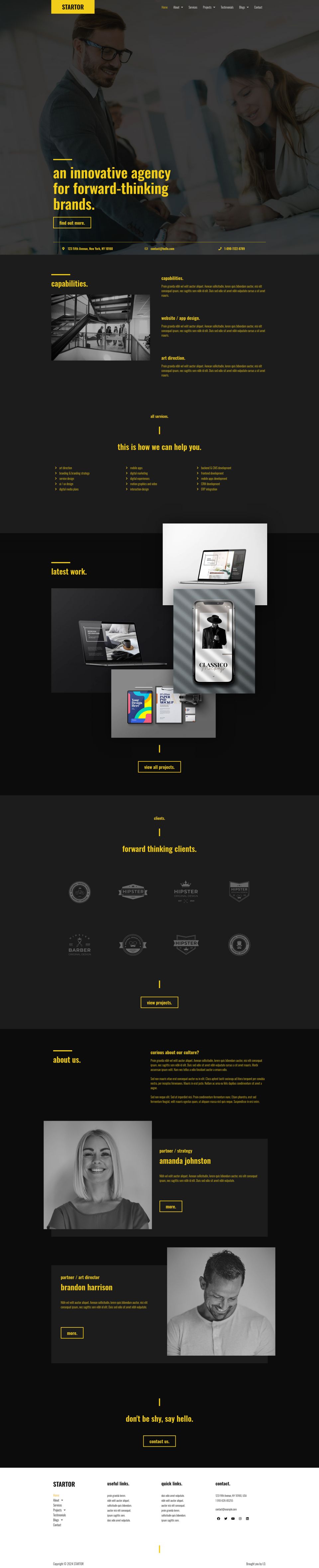 Template ThemeForest STARTOR WordPress template ThemeForest STARTOR