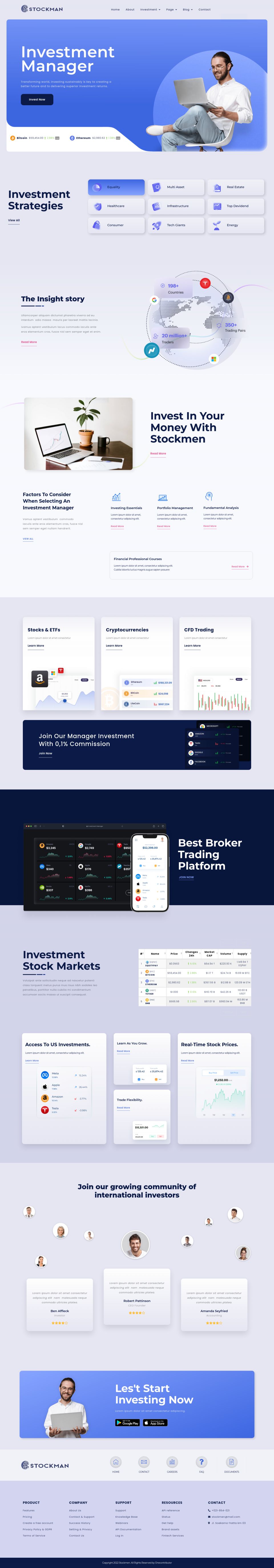 WordPress template ThemeForest Stockmen