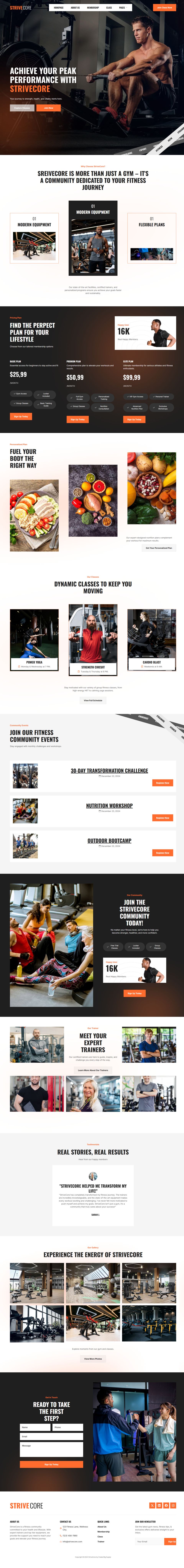 WordPress template ThemeForest StriveCore