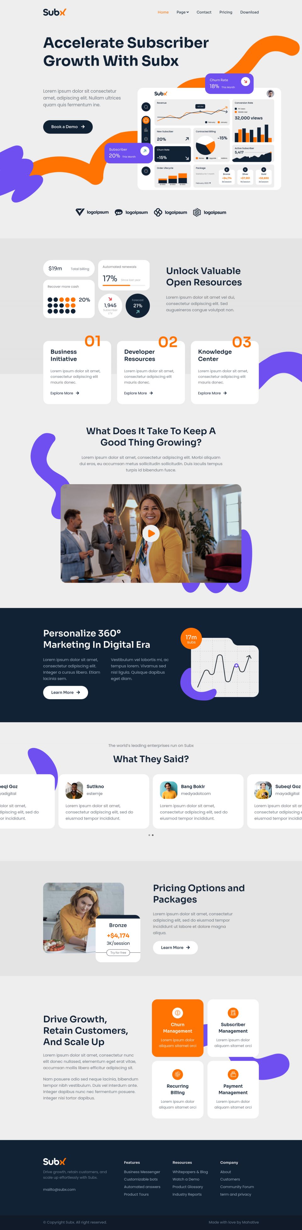 WordPress template ThemeForest Subx
