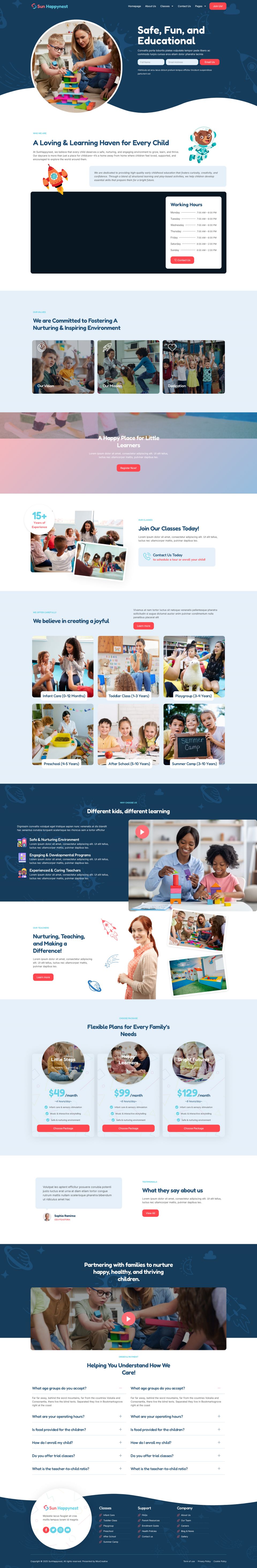 WordPress template ThemeForest SunHappynest