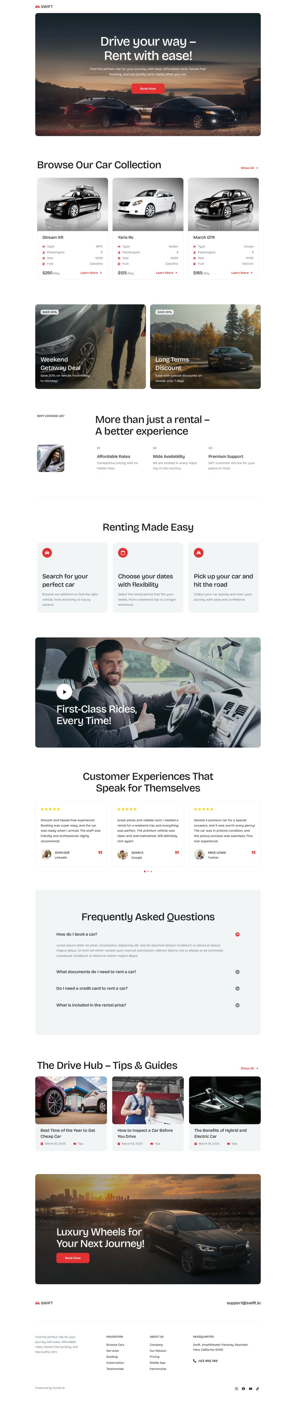 WordPress template ThemeForest Swift