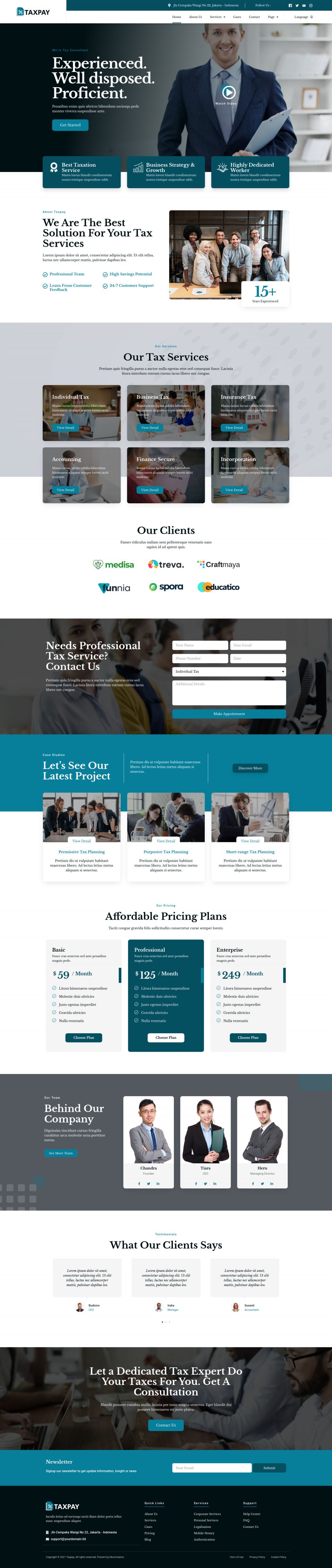 WordPress template ThemeForest TaxPay