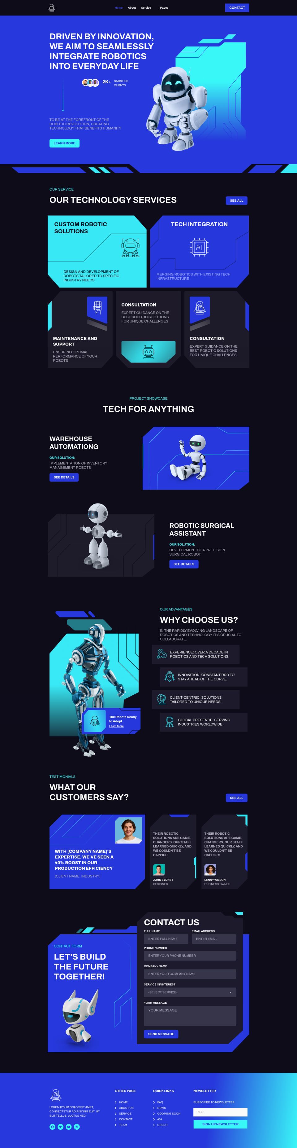 WordPress template ThemeForest Teknobot