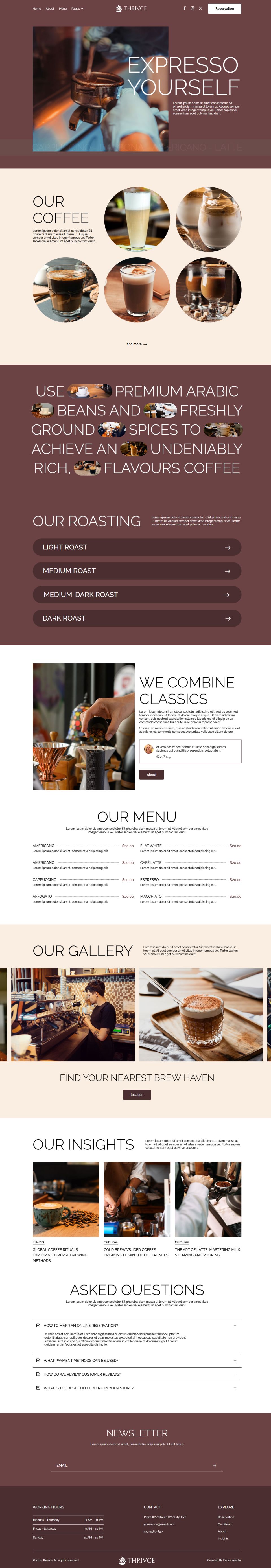 WordPress template ThemeForest Thrivce