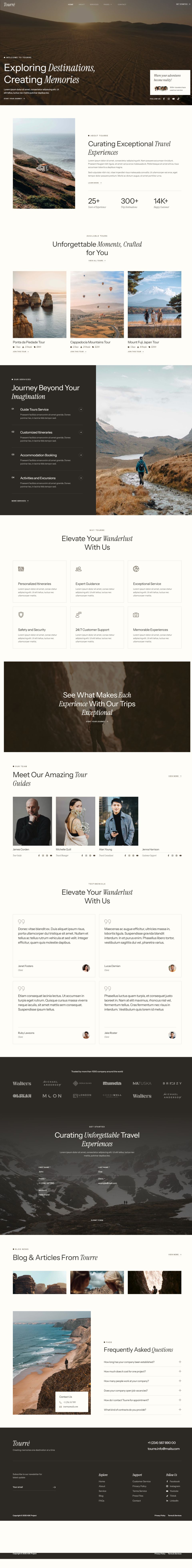 WordPress template ThemeForest Tourre