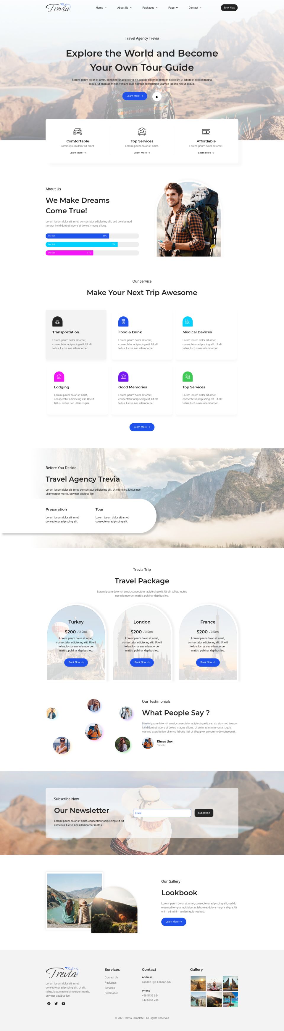 WordPress template ThemeForest Trevia