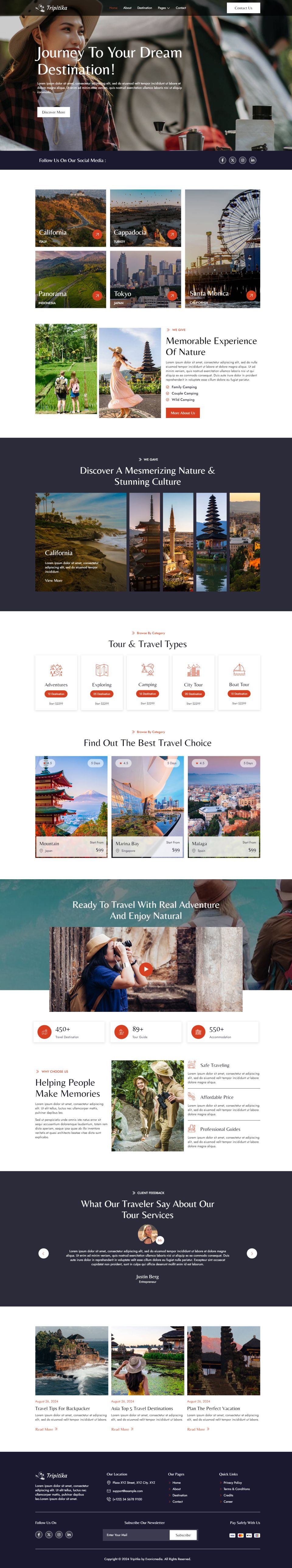 Template ThemeForest Tripitika WordPress template ThemeForest Tripitika
