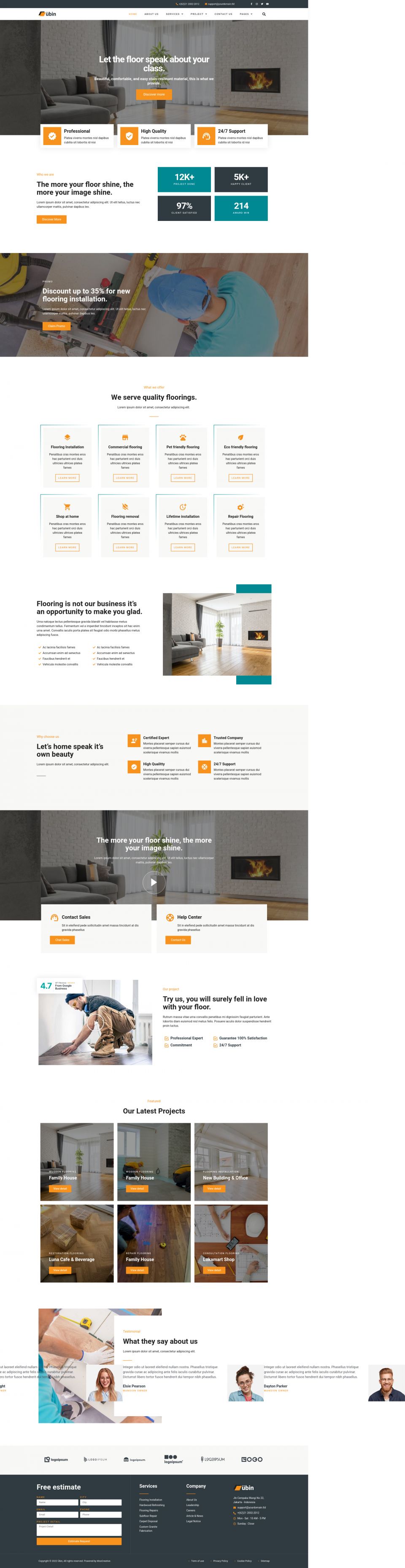 WordPress template ThemeForest Ubin