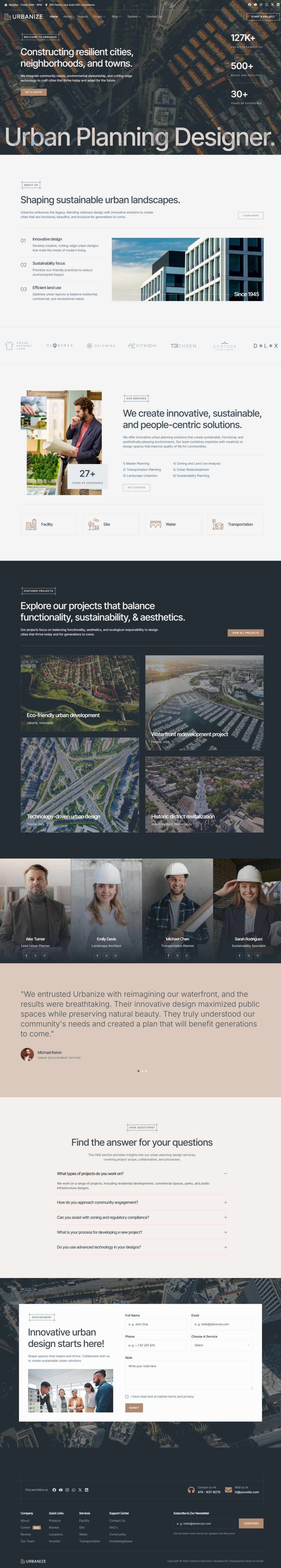 WordPress template ThemeForest Urbanize