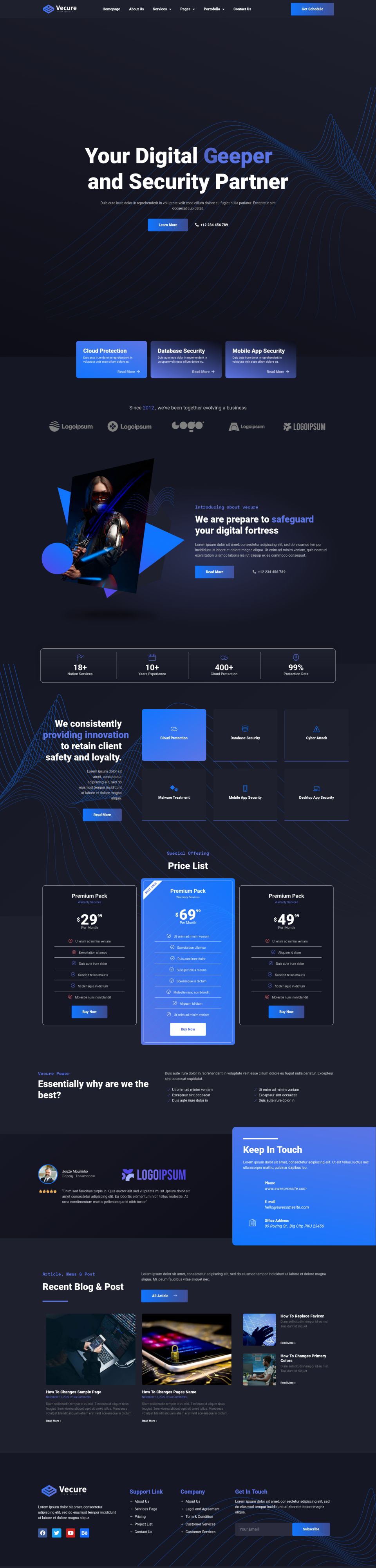 Template ThemeForest Vecure WordPress template ThemeForest Vecure