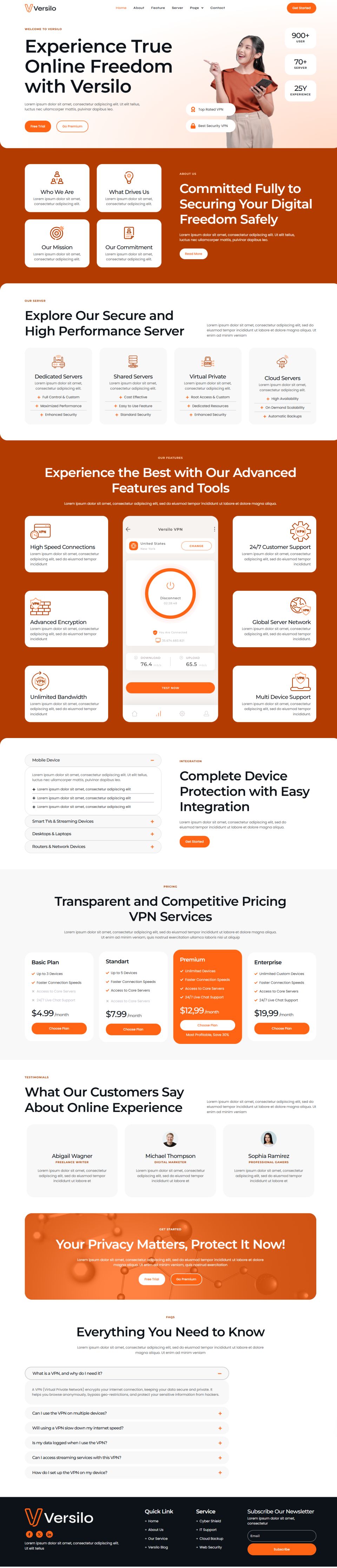 WordPress template ThemeForest Versilo