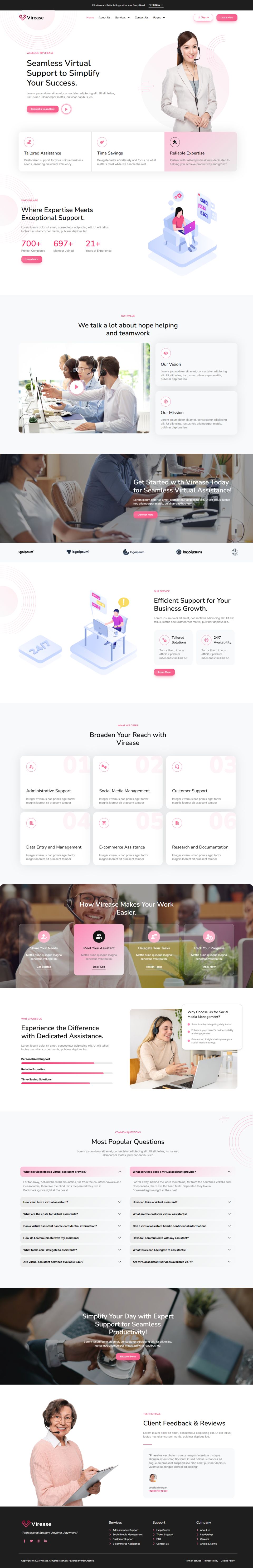 WordPress template ThemeForest Virease