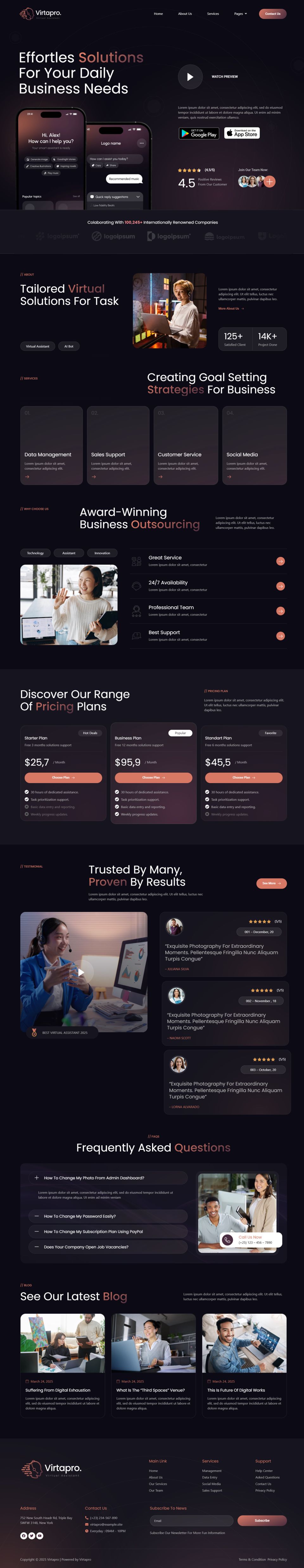 WordPress template ThemeForest Virtapro