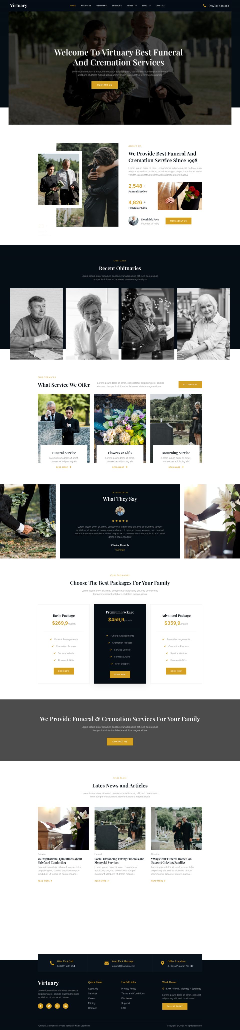 WordPress template ThemeForest Virtuary