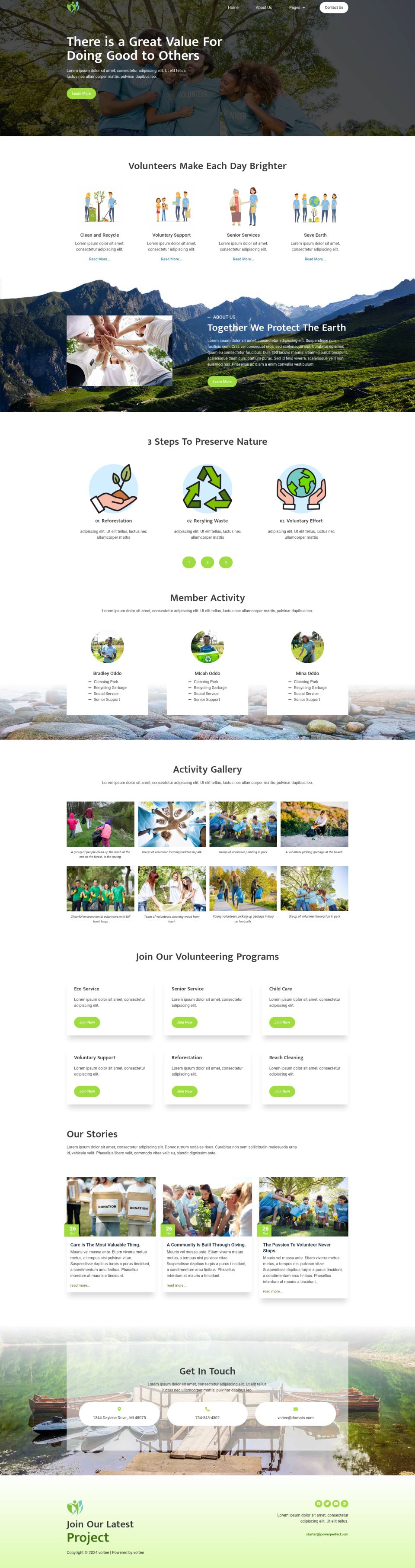 WordPress template ThemeForest Voltee
