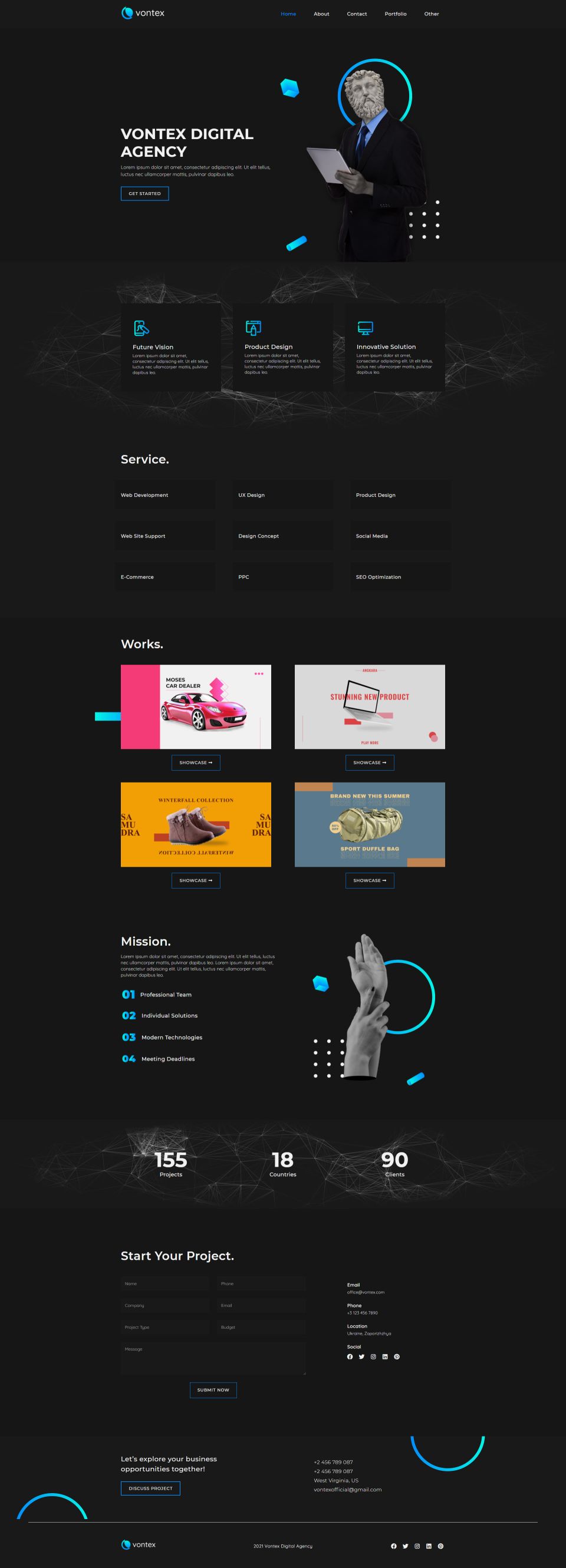 Template ThemeForest Vontex WordPress template ThemeForest Vontex