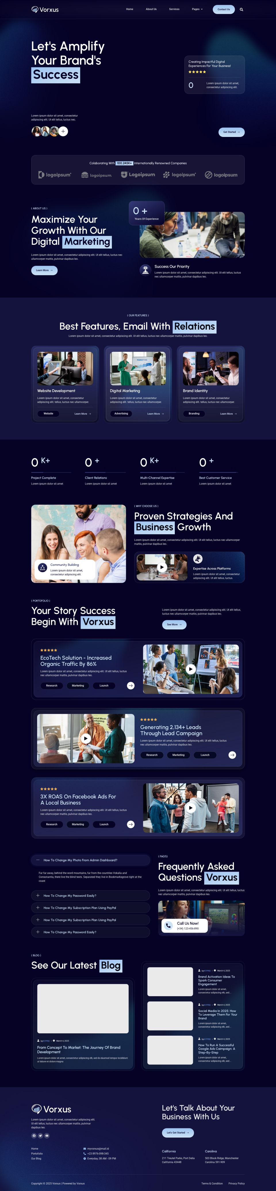 WordPress template ThemeForest Vorxus