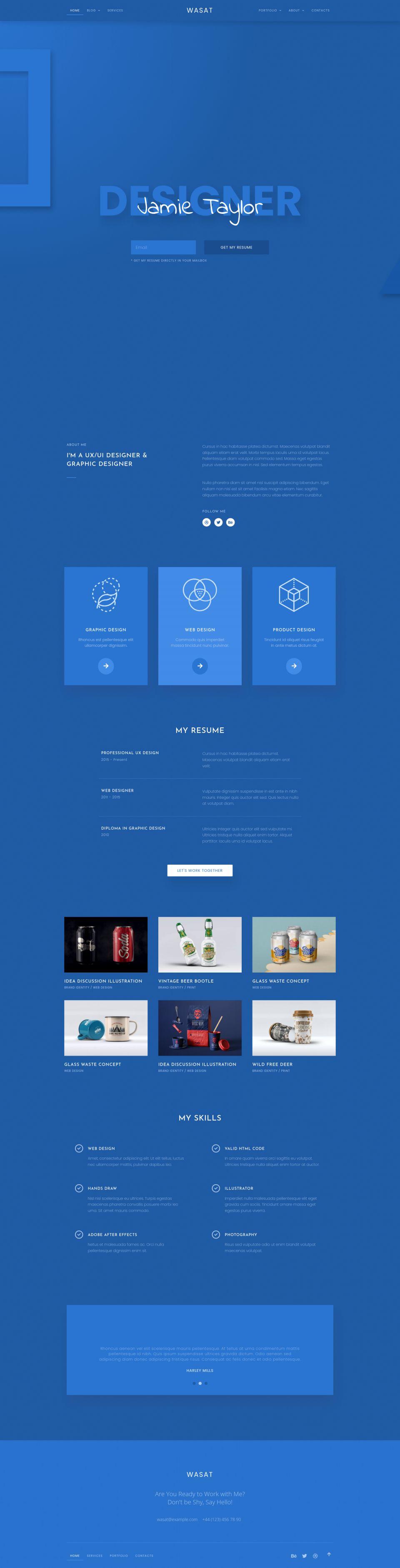 WordPress template ThemeForest Wasat
