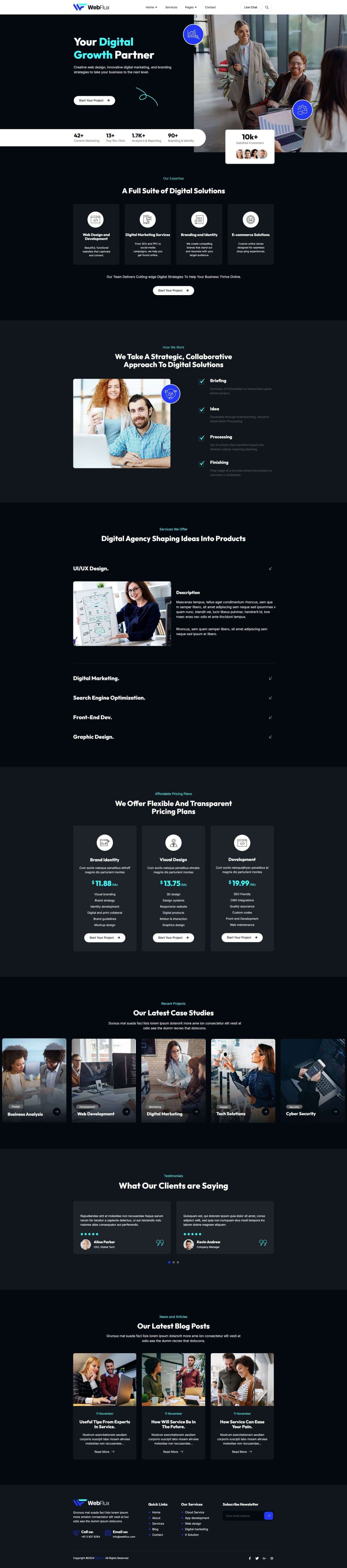 WordPress template ThemeForest WebFlux