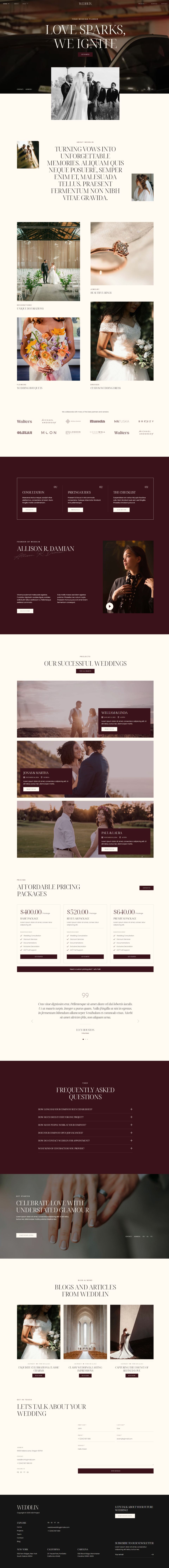 WordPress template ThemeForest Weddlin