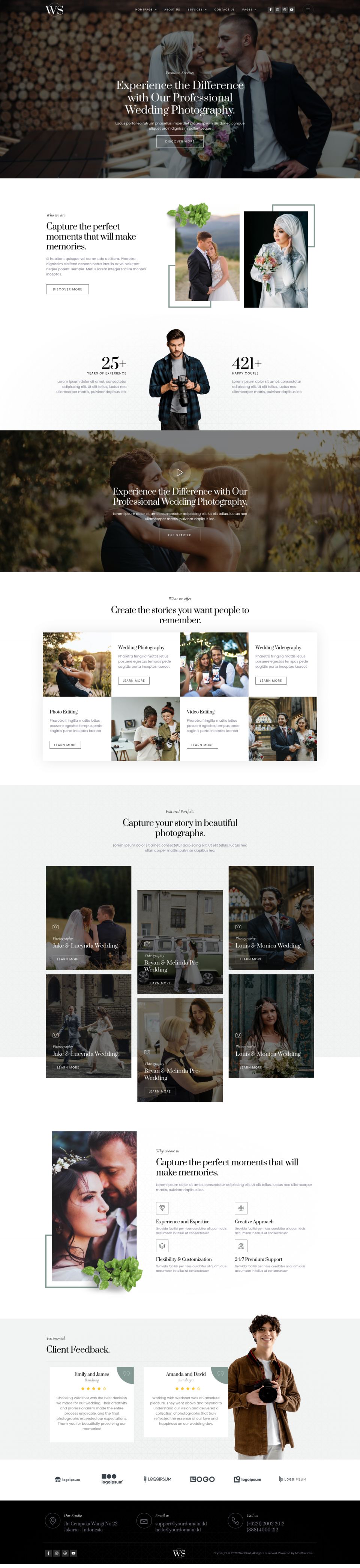 Template ThemeForest Wedshot WordPress template ThemeForest Wedshot