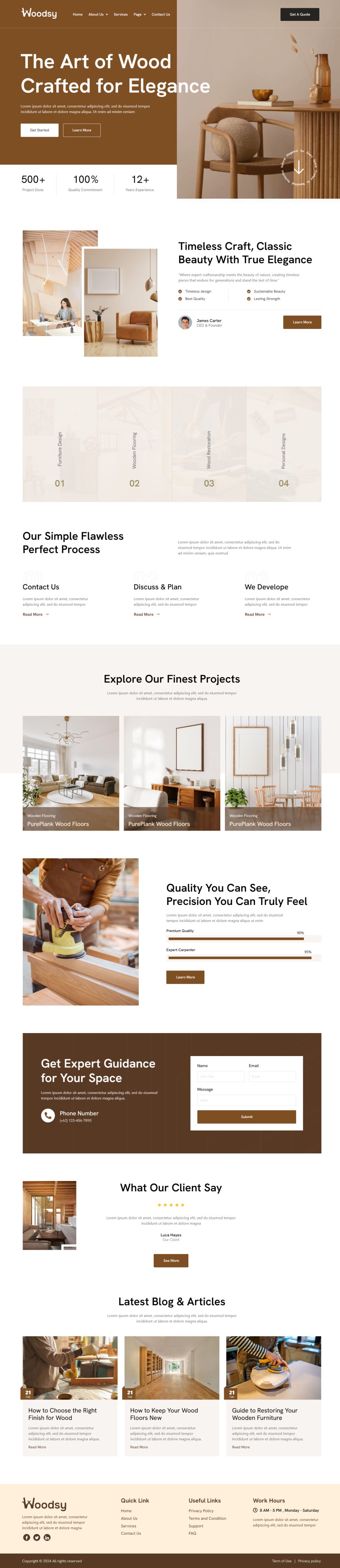 WordPress template ThemeForest Woodsy