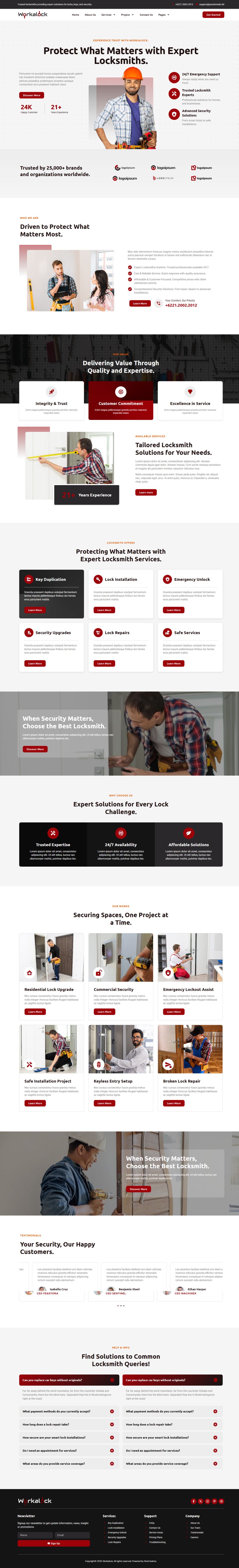 WordPress template ThemeForest WorkaLock