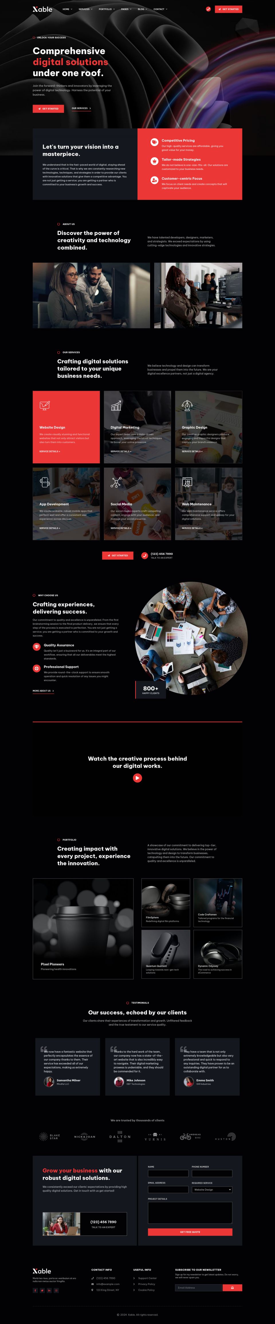 Template ThemeForest Xable WordPress template ThemeForest Xable