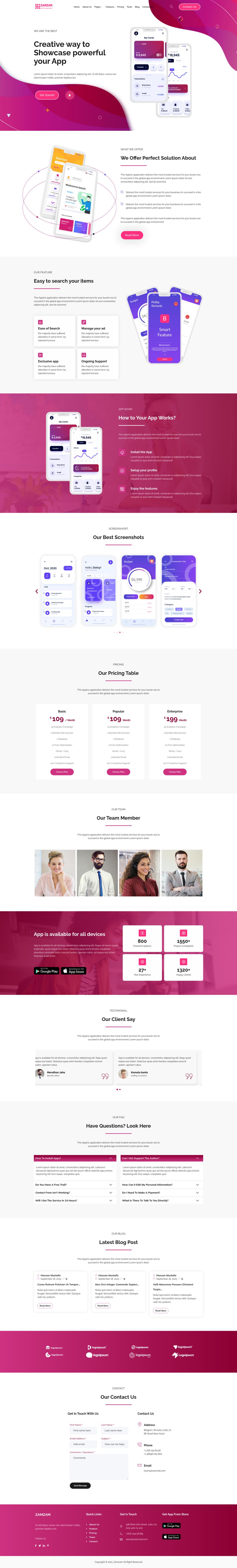 WordPress template ThemeForest Zamzam