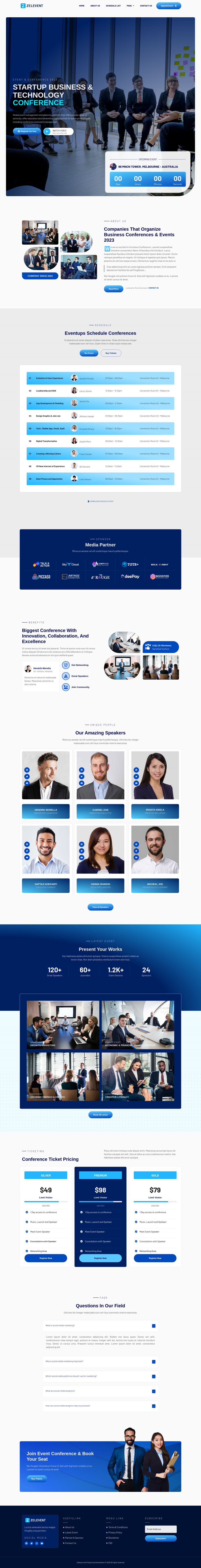 Template ThemeForest Zelevent WordPress template ThemeForest Zelevent