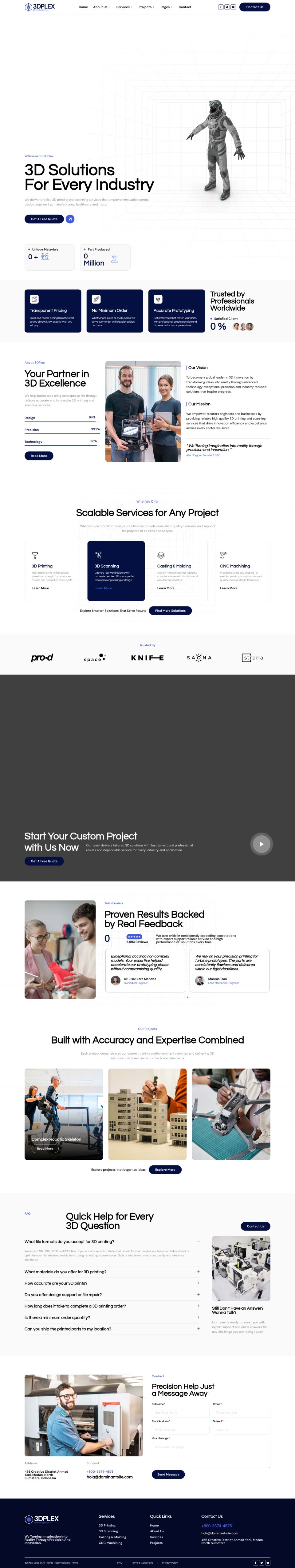 WordPress template ThemeForest 3DPlex
