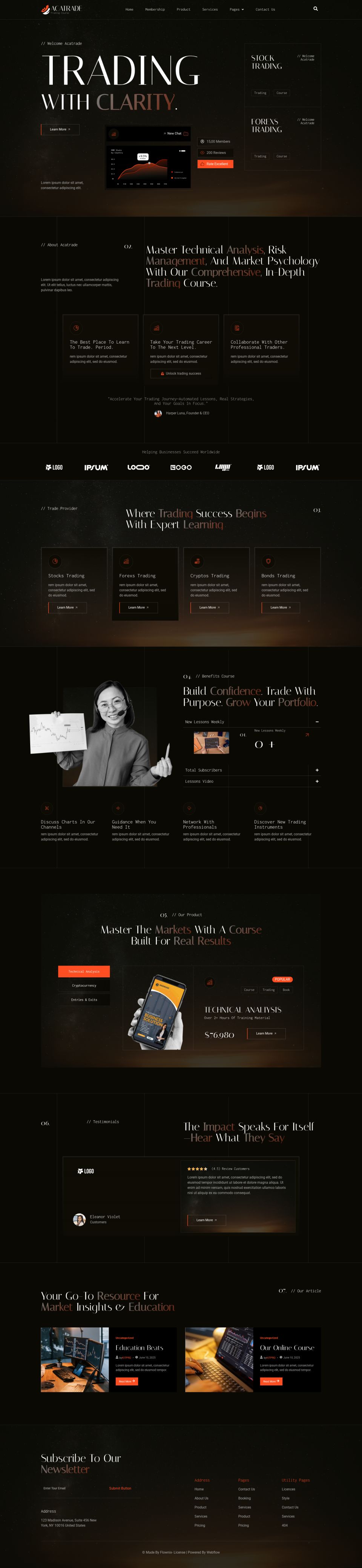 WordPress template ThemeForest Acatrade