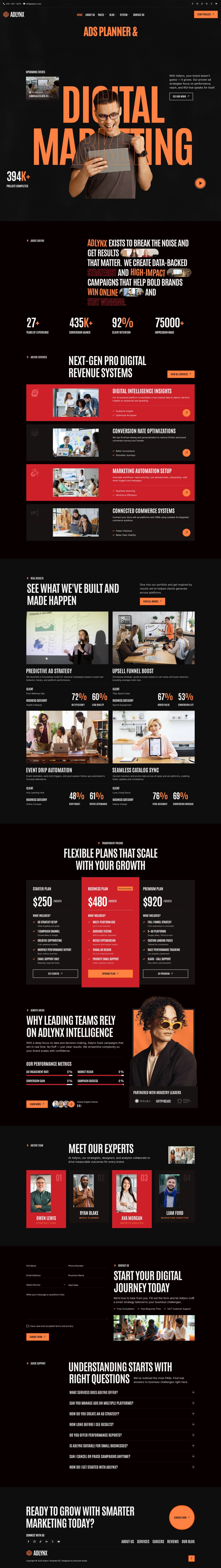 WordPress template ThemeForest Adlynx