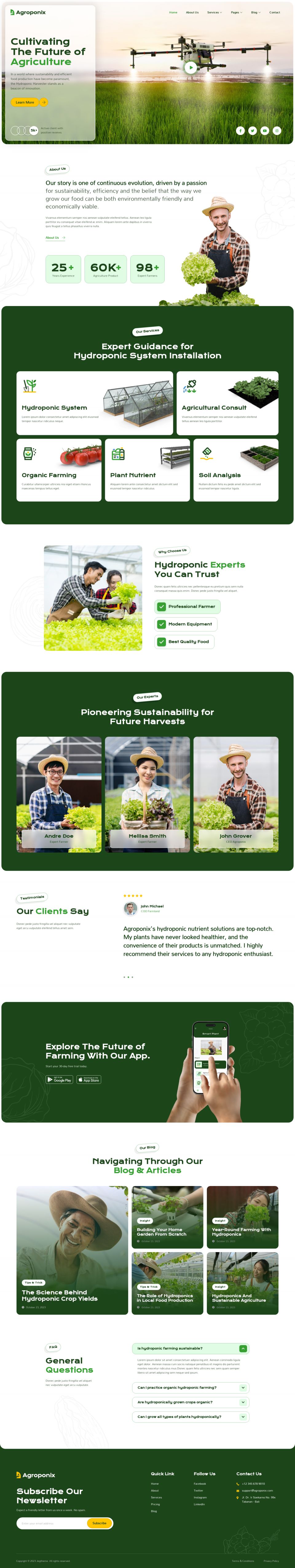 WordPress template ThemeForest Agroponix