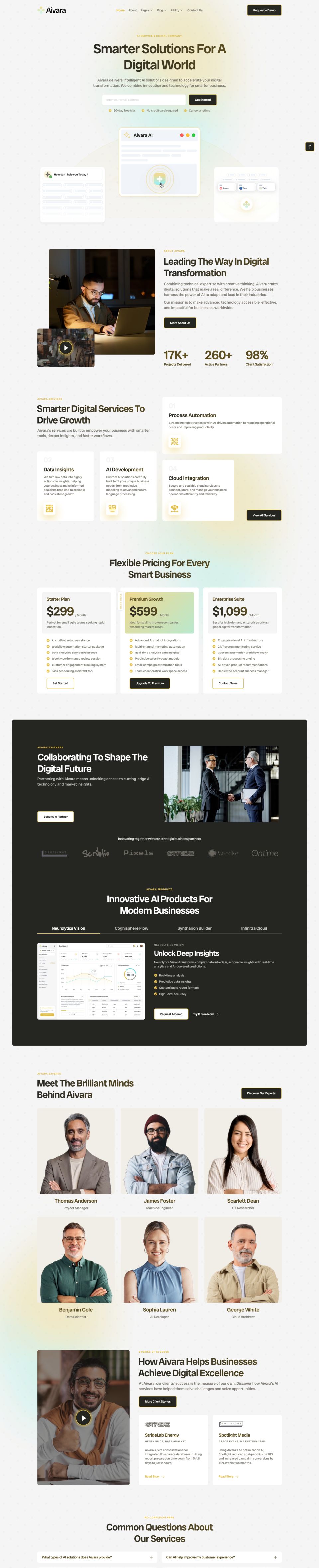 WordPress template ThemeForest Aivara