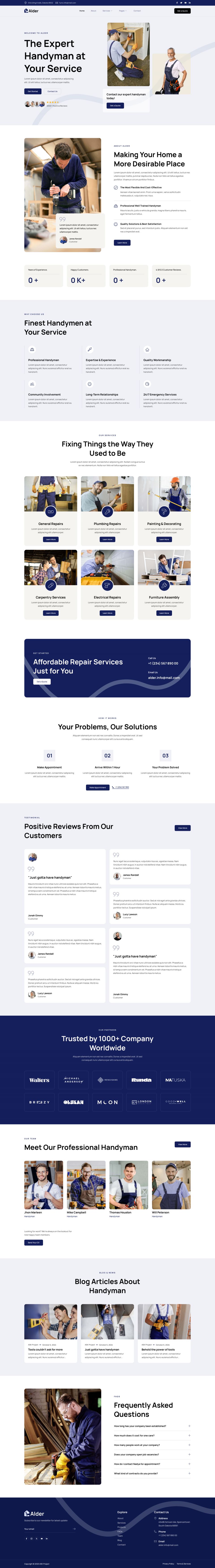 WordPress template ThemeForest Alder