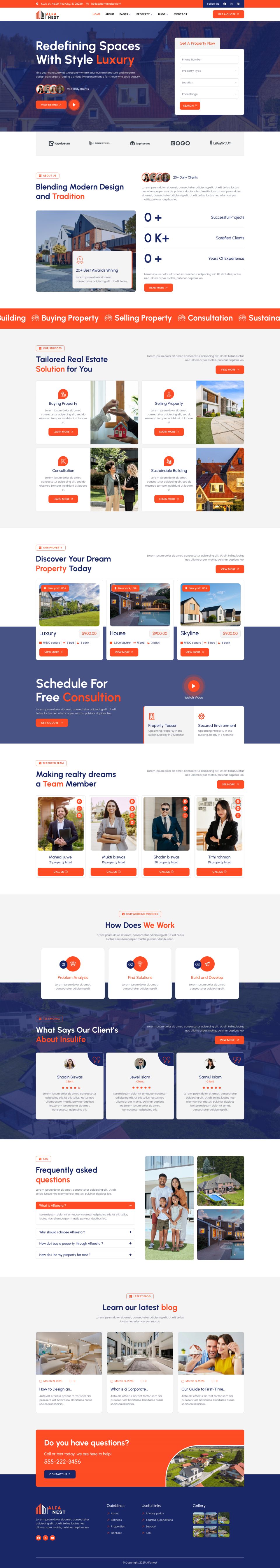 WordPress template ThemeForest Alfanest