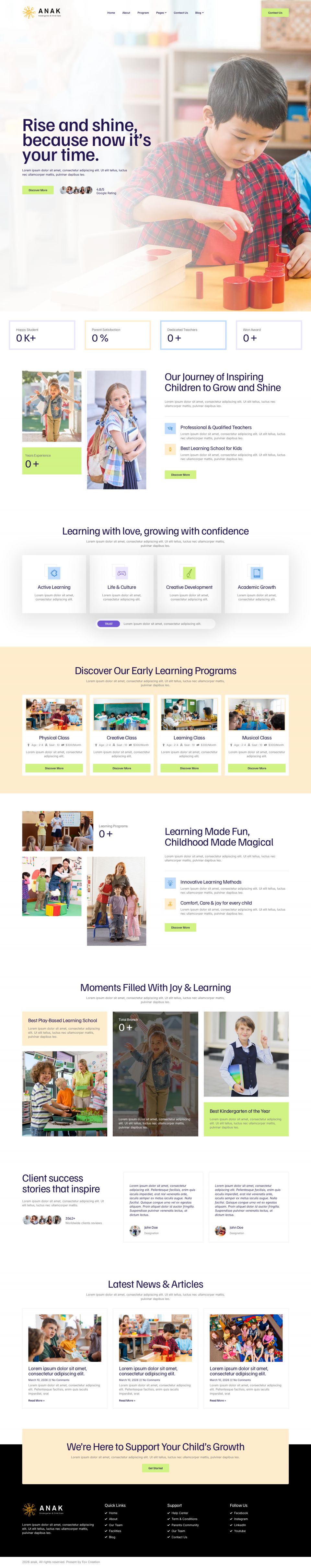 Template ThemeForest Anak WordPress template ThemeForest Anak