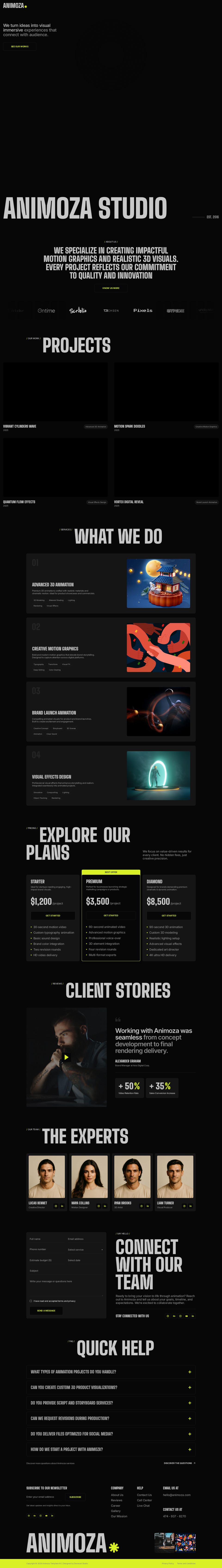 WordPress template ThemeForest Animoza