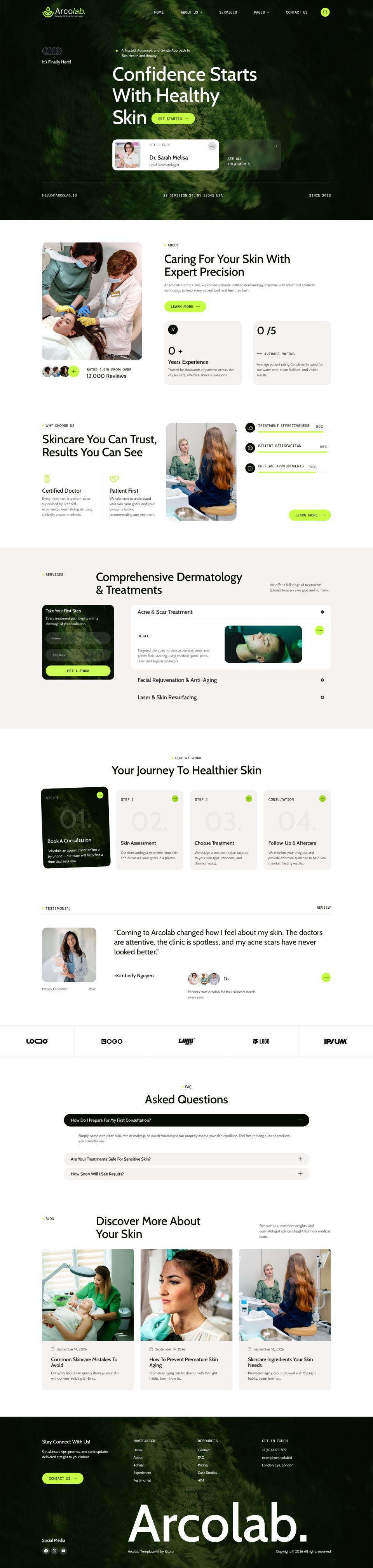 WordPress template ThemeForest Arcolab