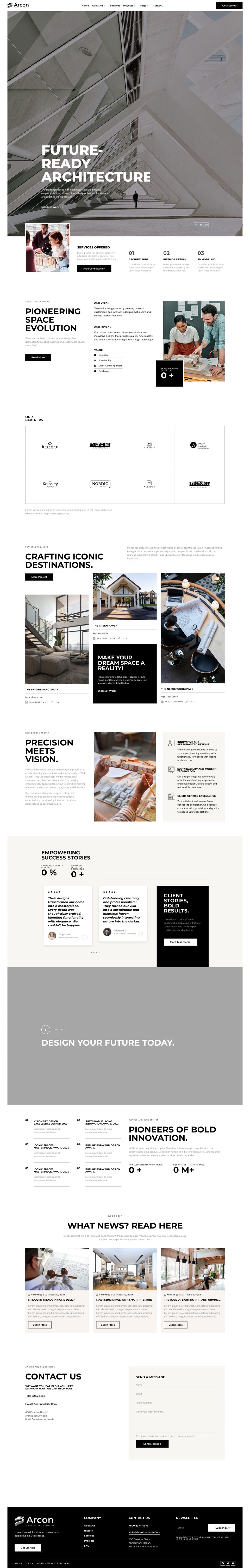 WordPress template ThemeForest Arcon