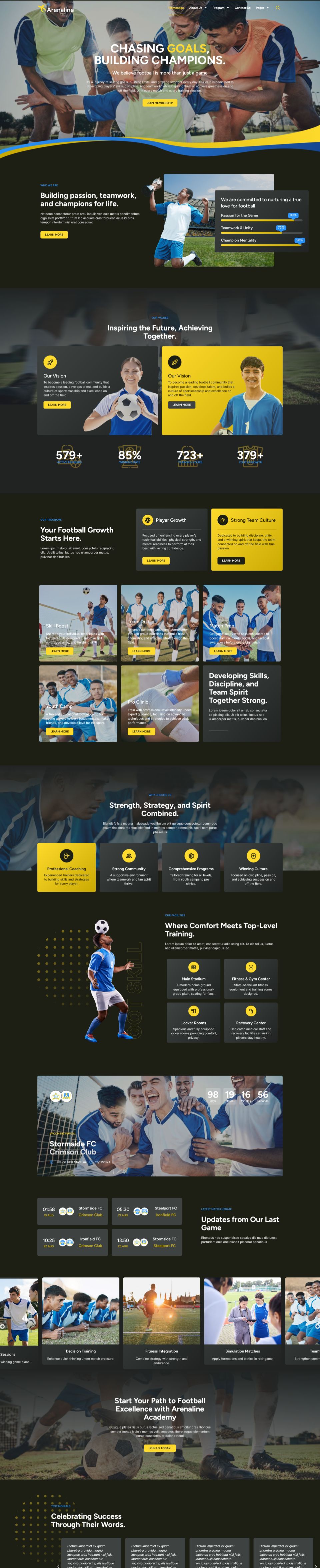 Template ThemeForest Arenaline WordPress template ThemeForest Arenaline
